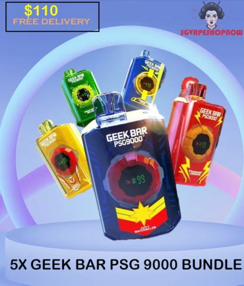 5X GEEK BAR 9000 DISPOSABLE POD