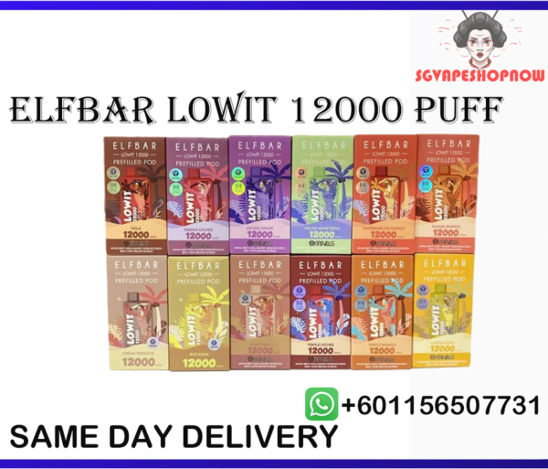 ELF BAR LOWIT 12000 PUFFS PRE-FILLED POD ELF BAR LOWIT 12000 PUFFS PRE-FILLED POD