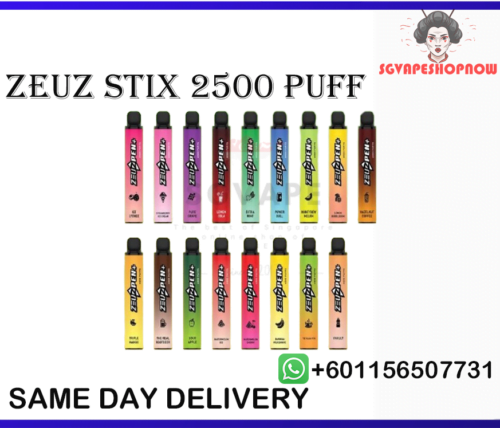 zeuz stix 2500 ZEUZ STIX 2500 RECHARGEABLE DISPOSABLE