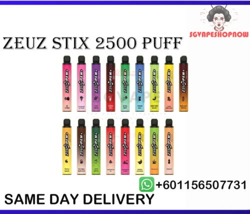 ZEUZ STIX 2500 RECHARGEABLE DISPOSABLE