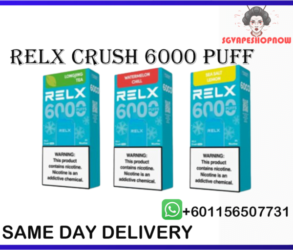 RELX CRUSH POCKET 6000 RELX 6000 PUFF