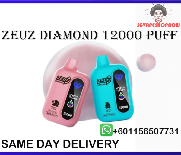 ZEUZ DIAMOND 12K PUFF ZEUZ DIAMOND 12000 PUFF DISPOSABLE