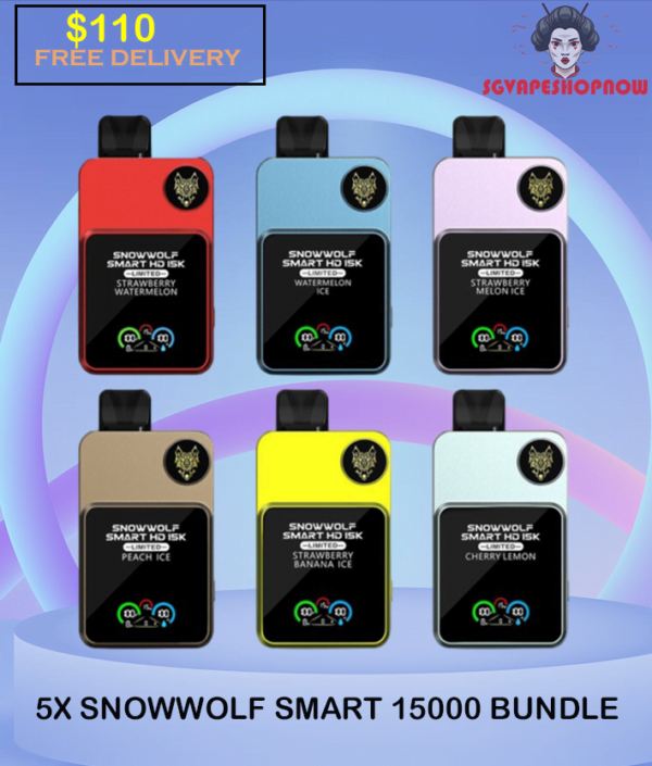 5X SNOW WOLF SMART 15000 BUNDLE